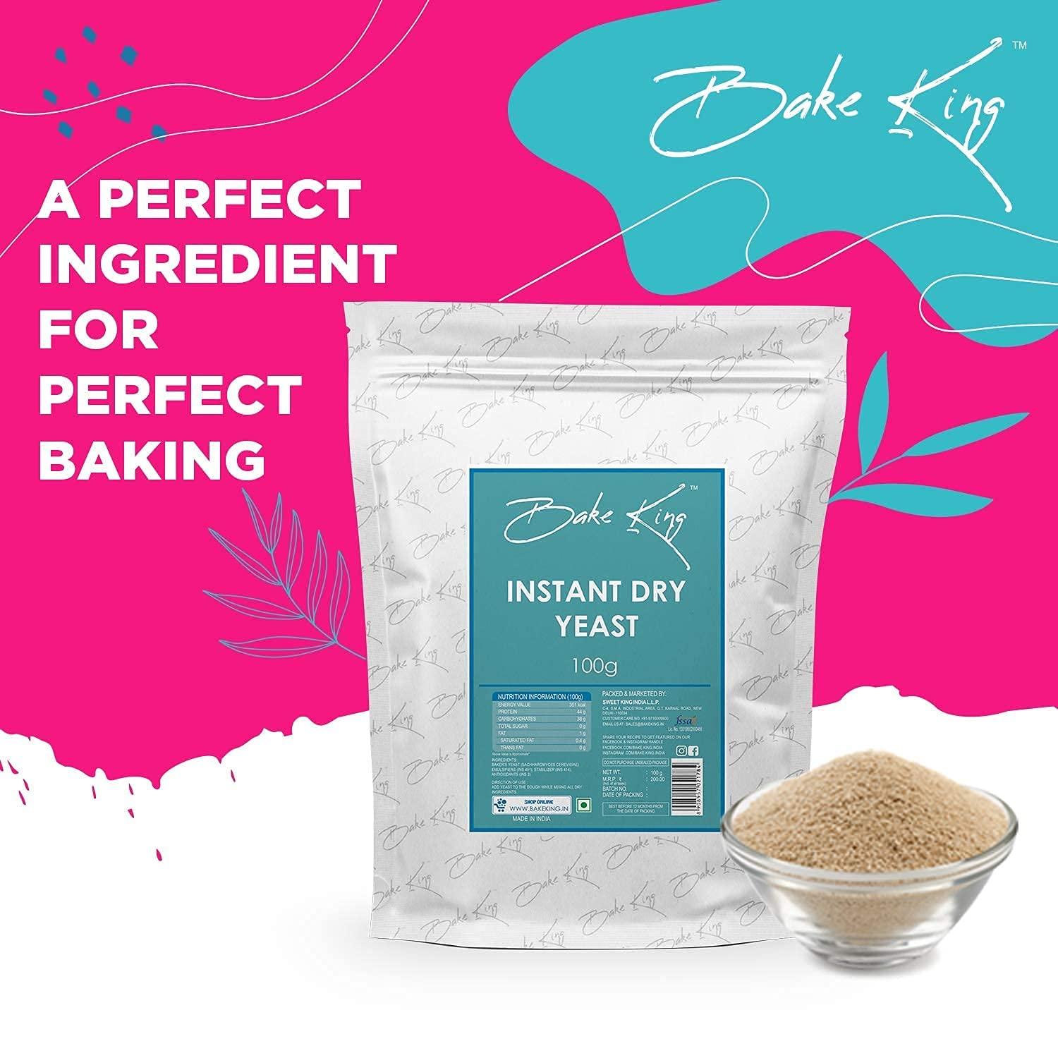 Generic Instant Dry Yeast 100 GM Instant Yeast for Pizza Base & Baking