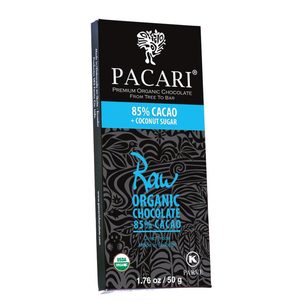PACARI Pacari Ecuadorian Organic Chocolate Raw 85%, 50 Gram, 1.76 Ounce