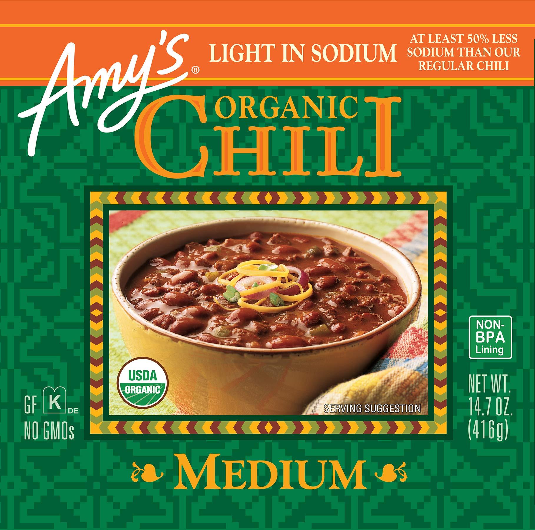 Amy's Amy's Chilis, Light in Sodium Organic Medium Chili, 14.7 Ounce
