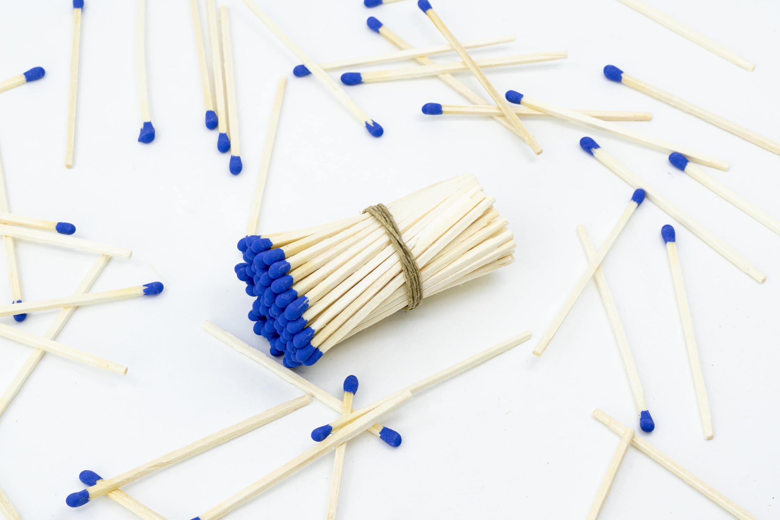 Chandler Studio 3 Inch Long Wooden Refill Matchsticks with Strike Stickers - Safety Matches Wholesale Bulk Loose by Chandler Studio (Choose Colors, 200 Pieces)