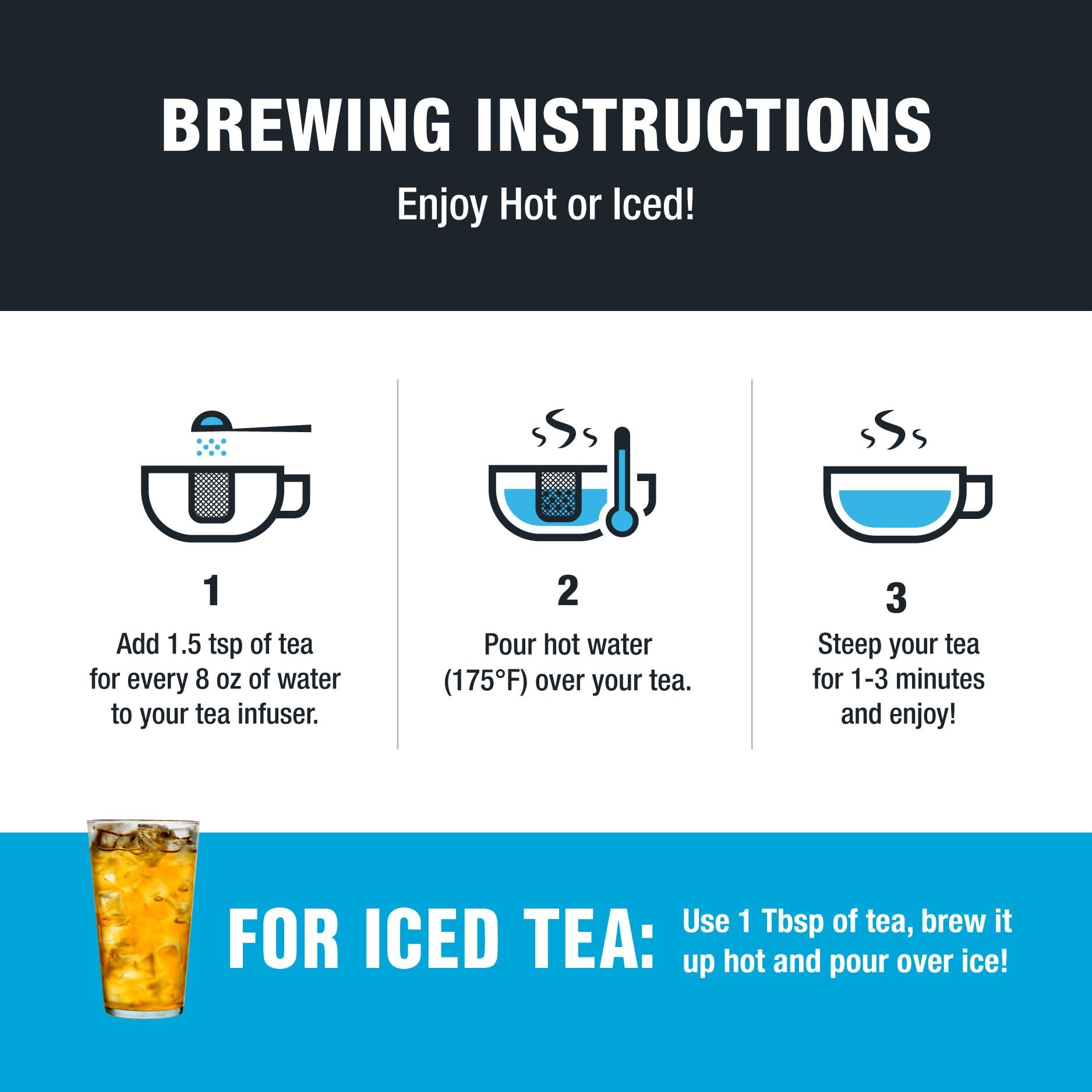 Tiesta Tea Tiesta Tea - Pineapple Blues, Blueberry Pineapple Green Tea, Premium Tropical Loose Leaf Tea, Medium Caffeinated, 200 Cups -16oz Resealable Bulk Pouch