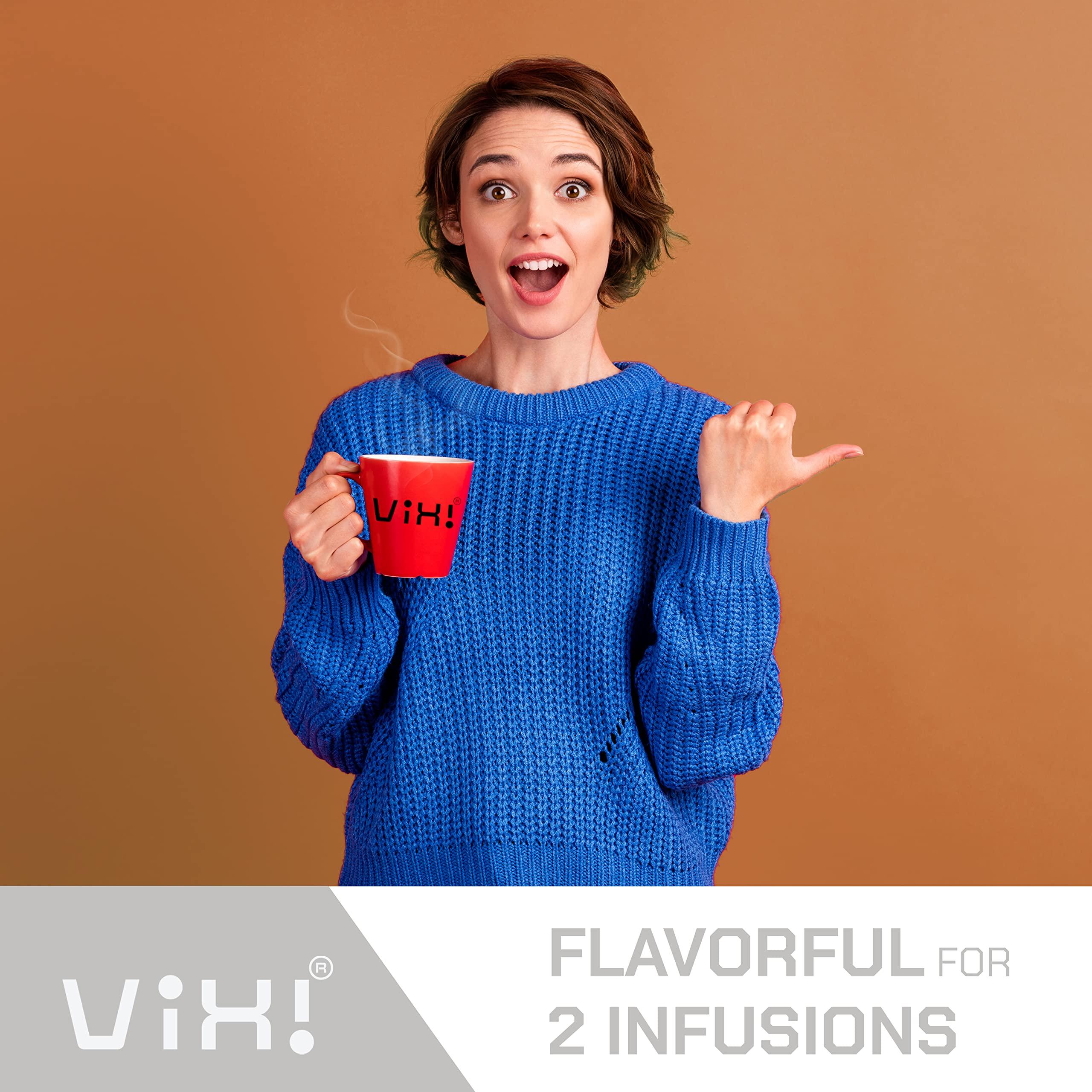 VIXI VIXI White Tea Bags, 80 Counts, Vietnam\'s Mountain Tea, Peony, Te Blanco, Flavored, Good Earth, Aroma, Caffeinated, Tagless, 100% Natural for Hot, Iced and Cold Brew