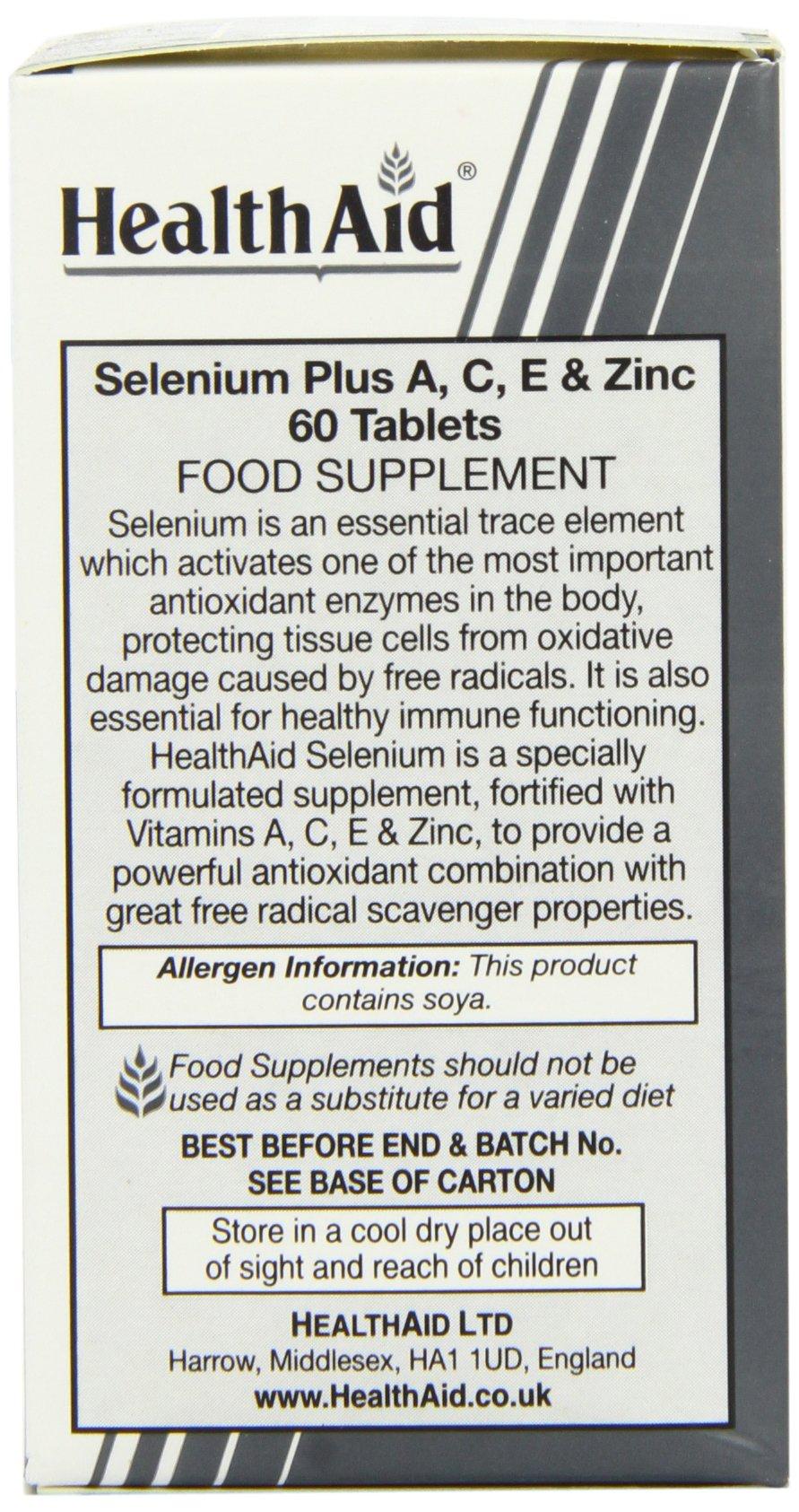 Health Aid Health Aid Selenium Plus (Vitamins A, C, E & Zinc) 60 Tablets