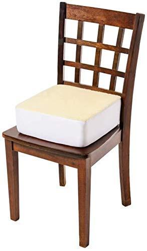 Comfort Finds Comfort Finds Rise with Ease Seat Cushion - Thick Firm Chair Cushion Booster - Extra Thick Foam Pad for Home, Patio, Office and Car Seats - Extra Supportive Lift - 14 X 14 X 5 (Sherpa Cream) …