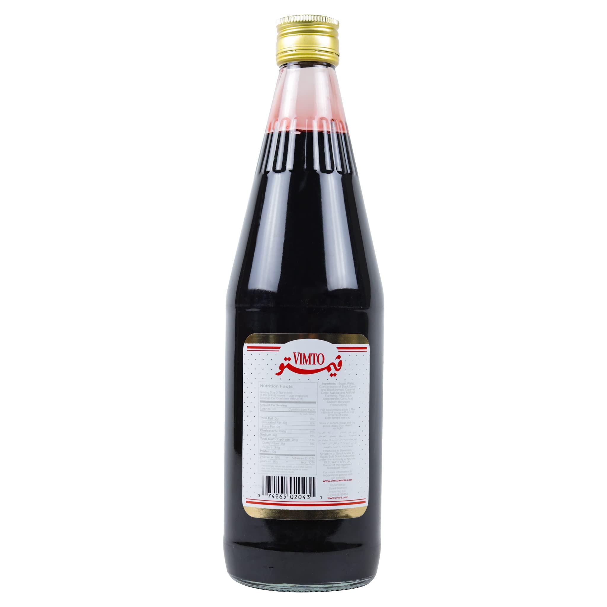 Vimto Vimto Fruit Syrup Concentrate-Flavorful Fruit Cordial For Drinks & Tea, 25fl.oz (Pack of 12)