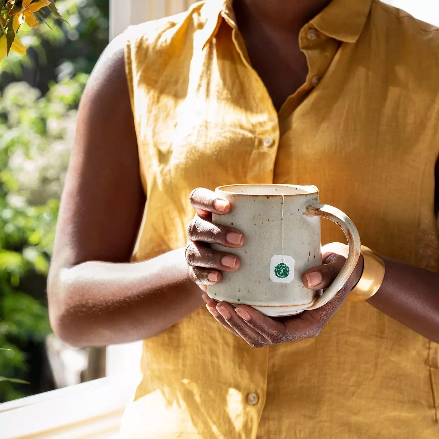 Traditional Medicinals Traditional Medicinals, Organic Variety Pack for Wellness in Four Soothing Flavors, Includes Peppermint, Chamomile, Hibiscus, Roasted Dandelion Root, Tea Buddy, 64 Tea Bags, (4 Pack)