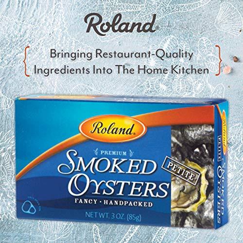 Roland Roland Foods Petite Premium Smoked Oysters in Oil, Wild Caught, 3 Ounce Tin, Pack of 10