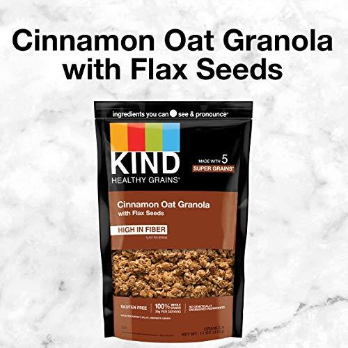 KIND KIND Healthy Grains Clusters, Cinnamon Oat Granola With Flax Seeds, Healthy Snacks, Gluten Free, 1 Count