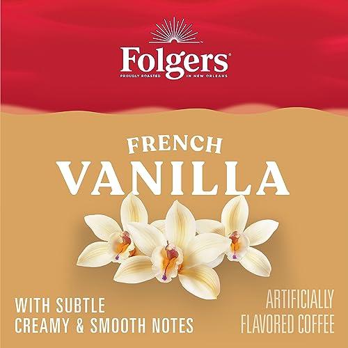 Folgers Folgers French Vanilla Flavored Coffee, 12 Keurig K-Cup Pods