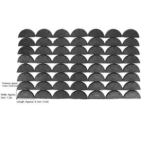 Biitfuu 56Pcs Rubber Heels Toe Plates Shoe Heel Taps Heel Repair Pad Replacement Shoe Repair Top Lifts