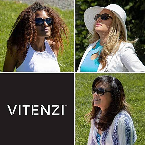 VITENZI VITENZI Sunglasses with Readers for Women, Reader Sunglass with Bifocals, Vintage Tinted Reading Sun Glasses, Venice in Burgundy 1.75