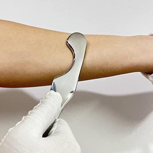 FORQOQO FORQOQO Stainless Steel Gua Sha Set (6PCS) IASTM Tool Muscle Scraper for Soft Tissue Therapy and Reduce Arms,Legs,Back, Shoulder Muscle Pain(6 Set)