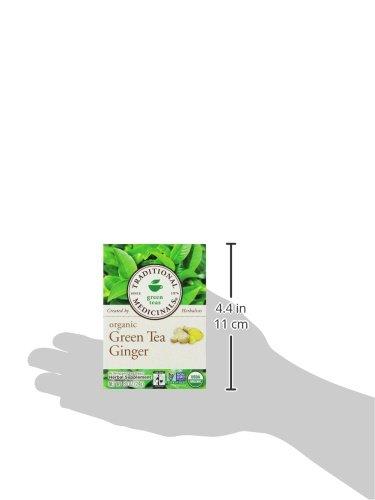 Traditional Medicinals Traditional Medicinals Tea, Organic Green Tea Ginger, Promotes Healthy Digestion, 96 Tea Bags (6 Pack)