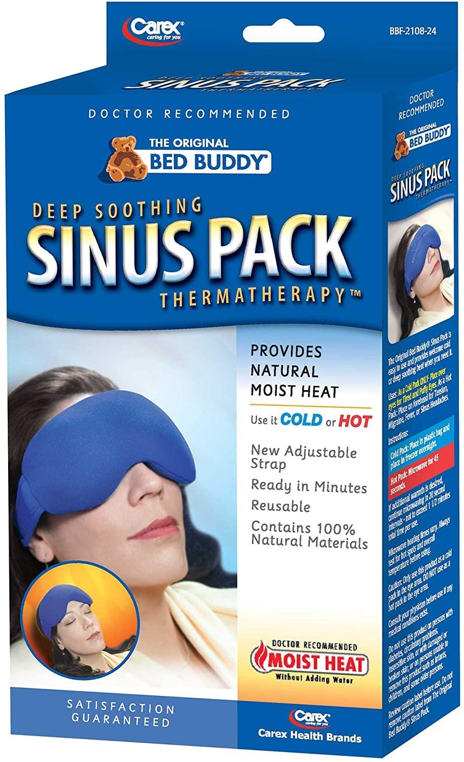Chesson Bed Buddy Sinus Pack - Use Hot or Cold for Headaches with Straps