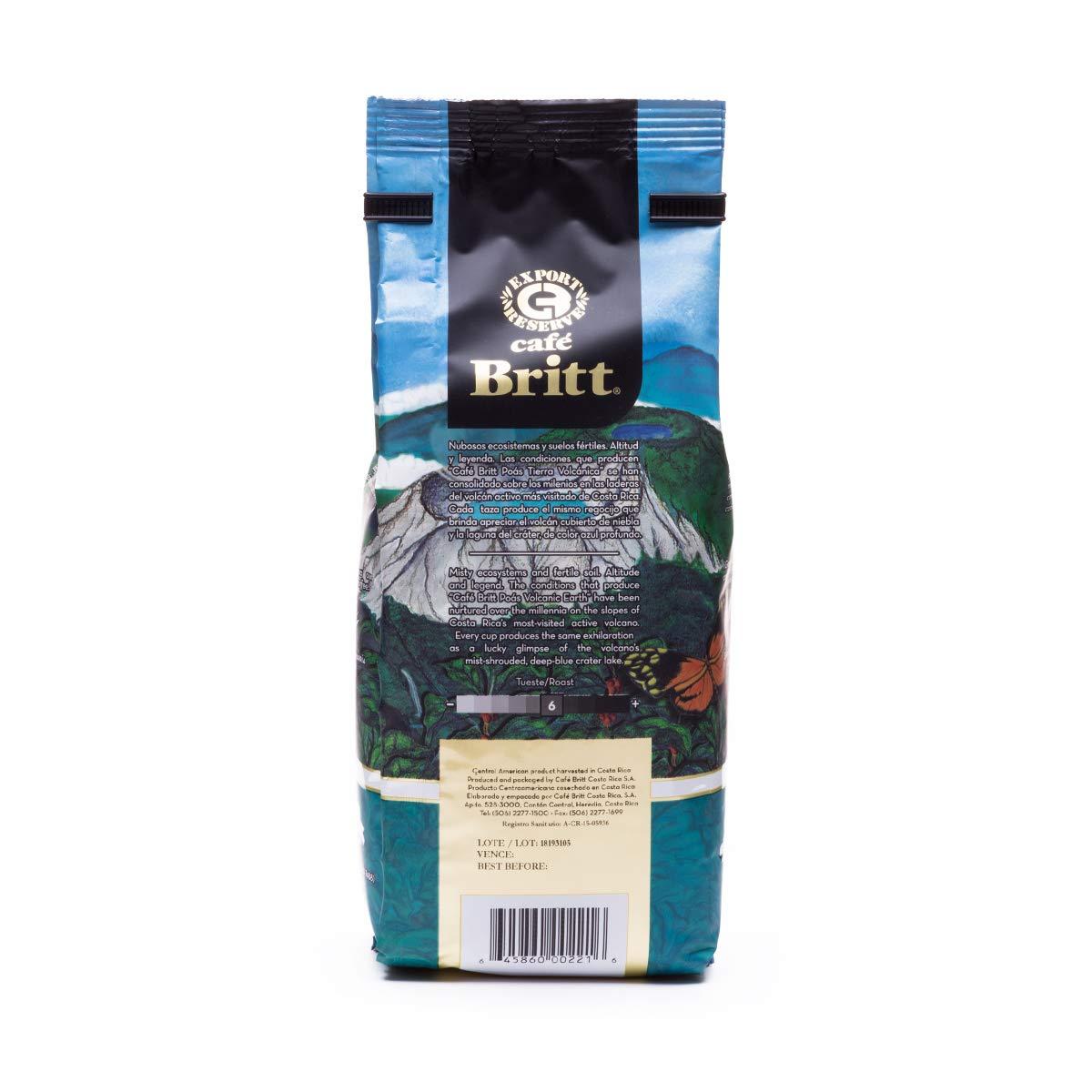 Cafe Britt Café Britt® - Costa Rican Poas Tierra Volcanica Coffee (12 oz.) (3-Pack) - Ground, Arabica Coffee, Kosher, Gluten Free, 100% Gourmet & Medium Light Roast