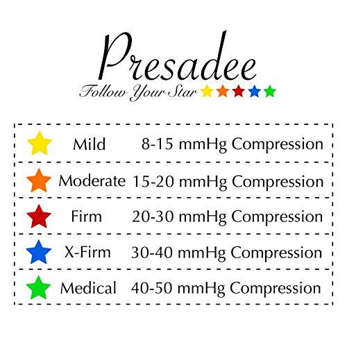 Presadee Presadee Thigh High Open Toe 15-20 mmHg Moderate Compression Leg Socks With YKK Zipper (Nude, 1)