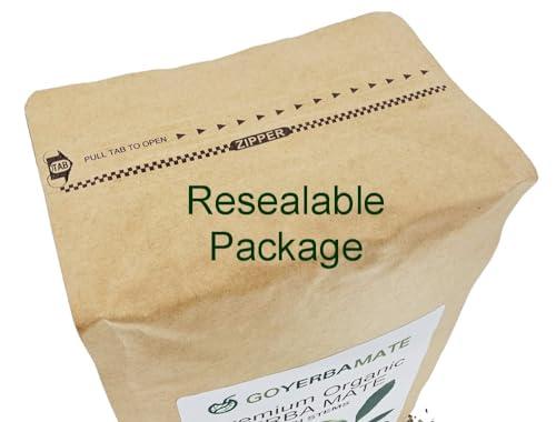 GoYerbaMate GOYERBAMATE Premium Organic Yerba Mate (Pure Leaf, Smoke Free, Aged) (2.2 Lbs (1 Kg))