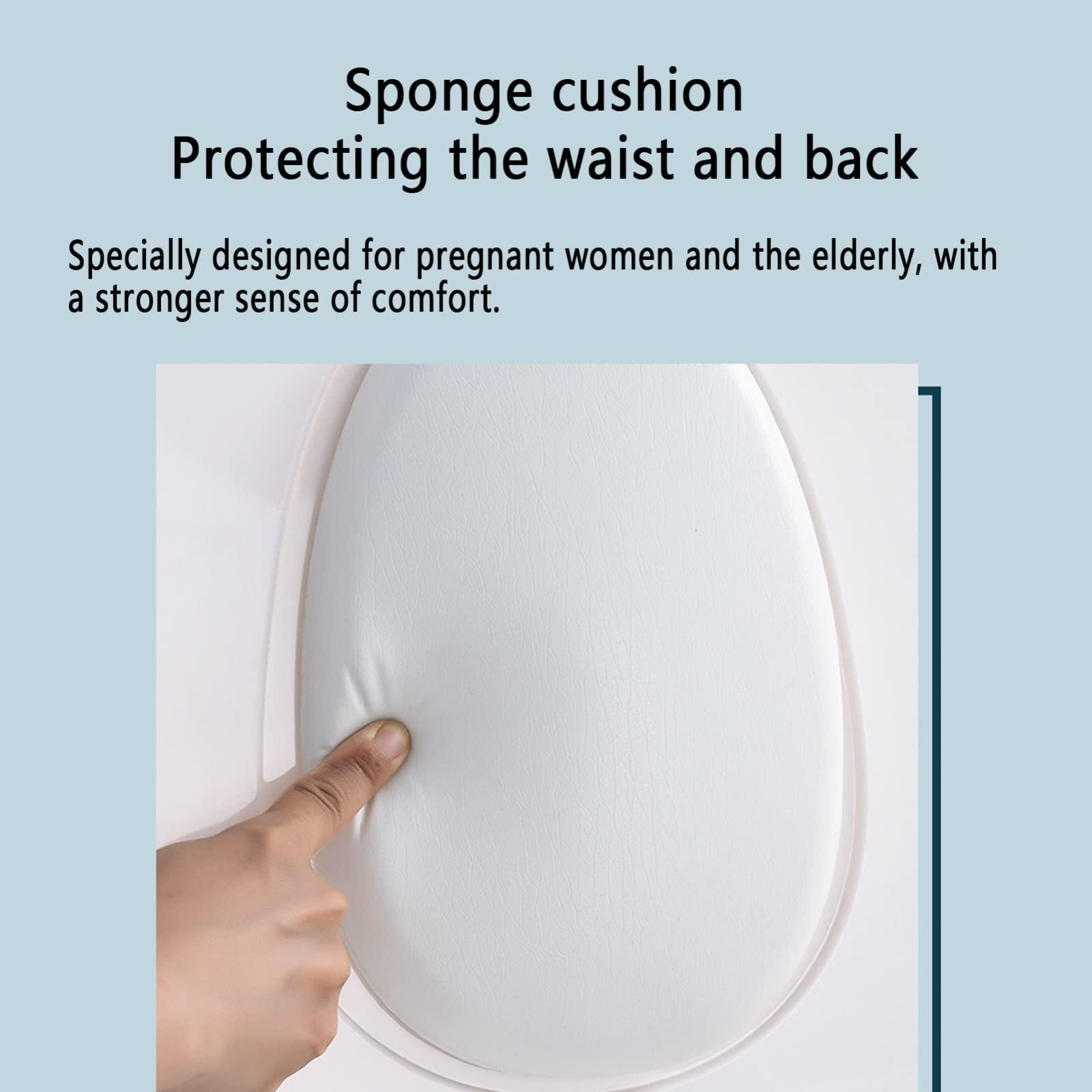 EKSED Commode Chair,Bedside Commodes,Adult Potty Chair for Seniors,Portable Toilets for Home Use,Suitable for People with Disabilities The Elderly,Shower Chair with Armrests and Tissue Box Easy Cleaning