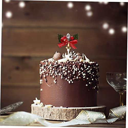 Gadpiparty Gadpiparty 20 Pcs Leaves Cupcake Toppers Christmas Cake Picks Wedding Cakes Toppers Christmas Paper Cake Decoration Dessert Topper Wedding Decor Christmas Cake Decorations Elder Food Bust