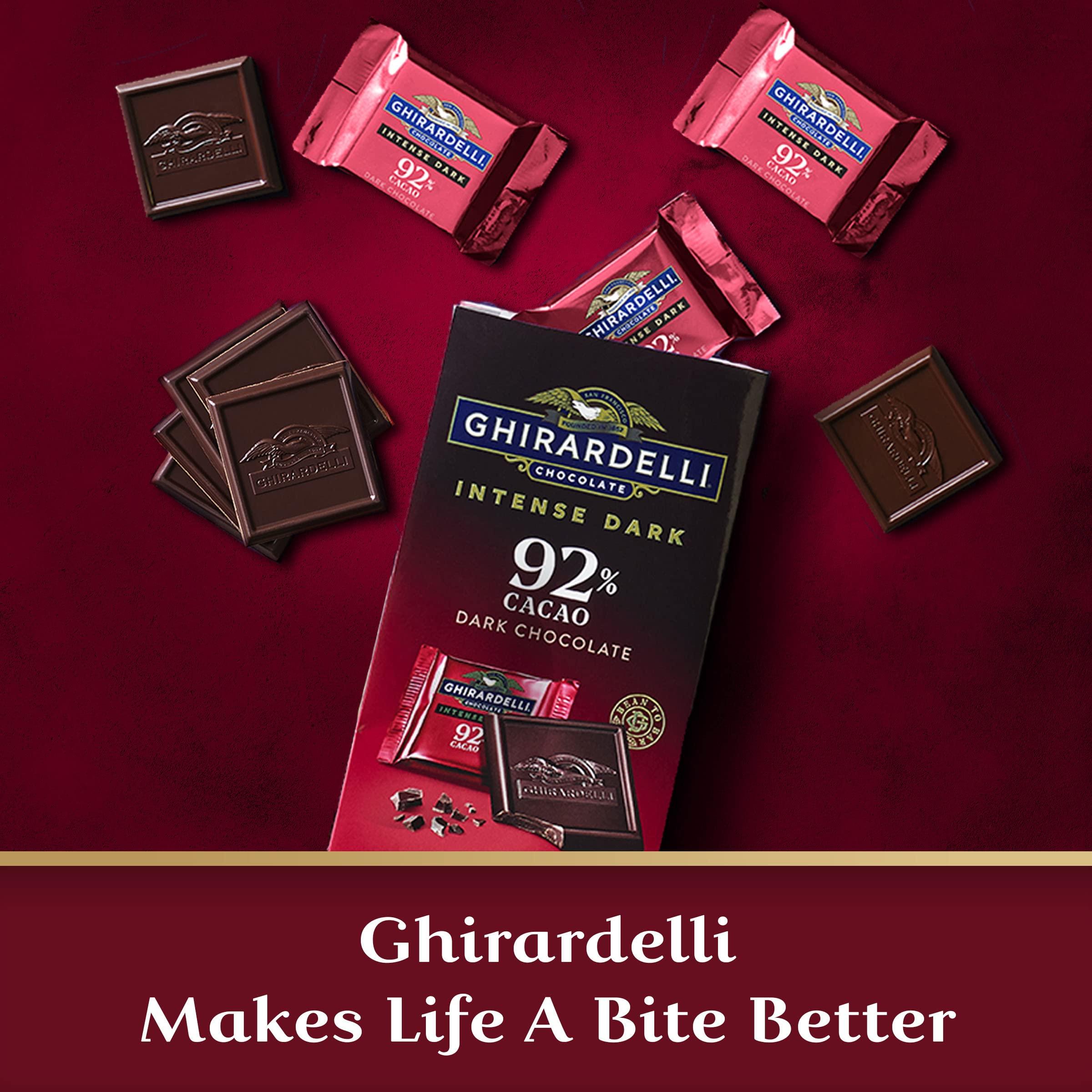Ghirardelli Chocolate Company GHIRARDELLI Intense Dark Chocolate Squares, 92% Cacao, 4.1 Oz Bag