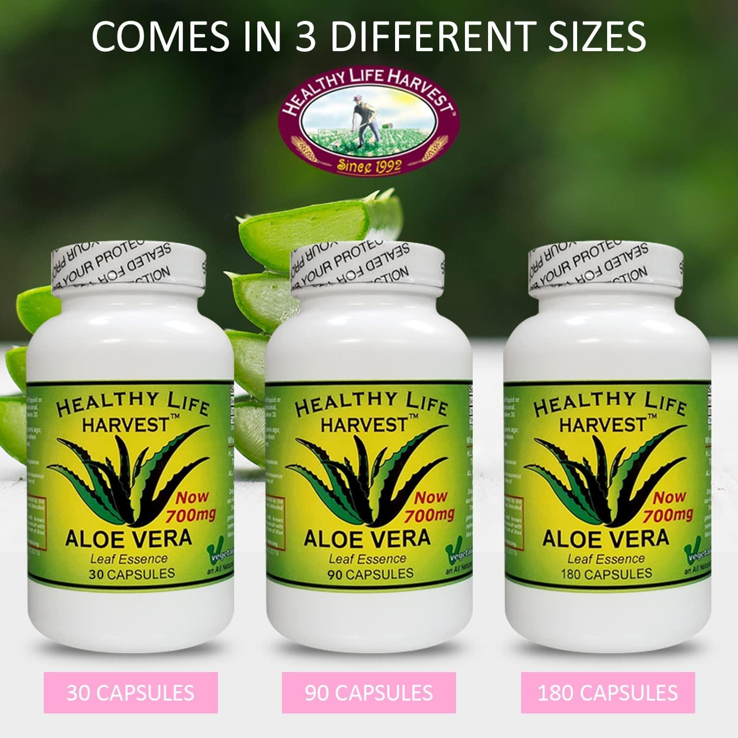 Healthy Life Harvest Healthy Life Harvest ICAloe Capsules - IC Supplements, Non-GMO, Interstitial Cystitis for 30 Years- Vegetarian - Each bottle has 90 - 700mg caps