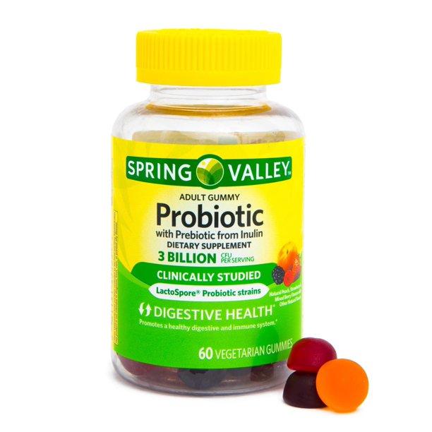 Spring Health Spring Health Spring Valley Adult Probiotic + Prebiotic Gummies, 60 Count + Your Vitamin Guide