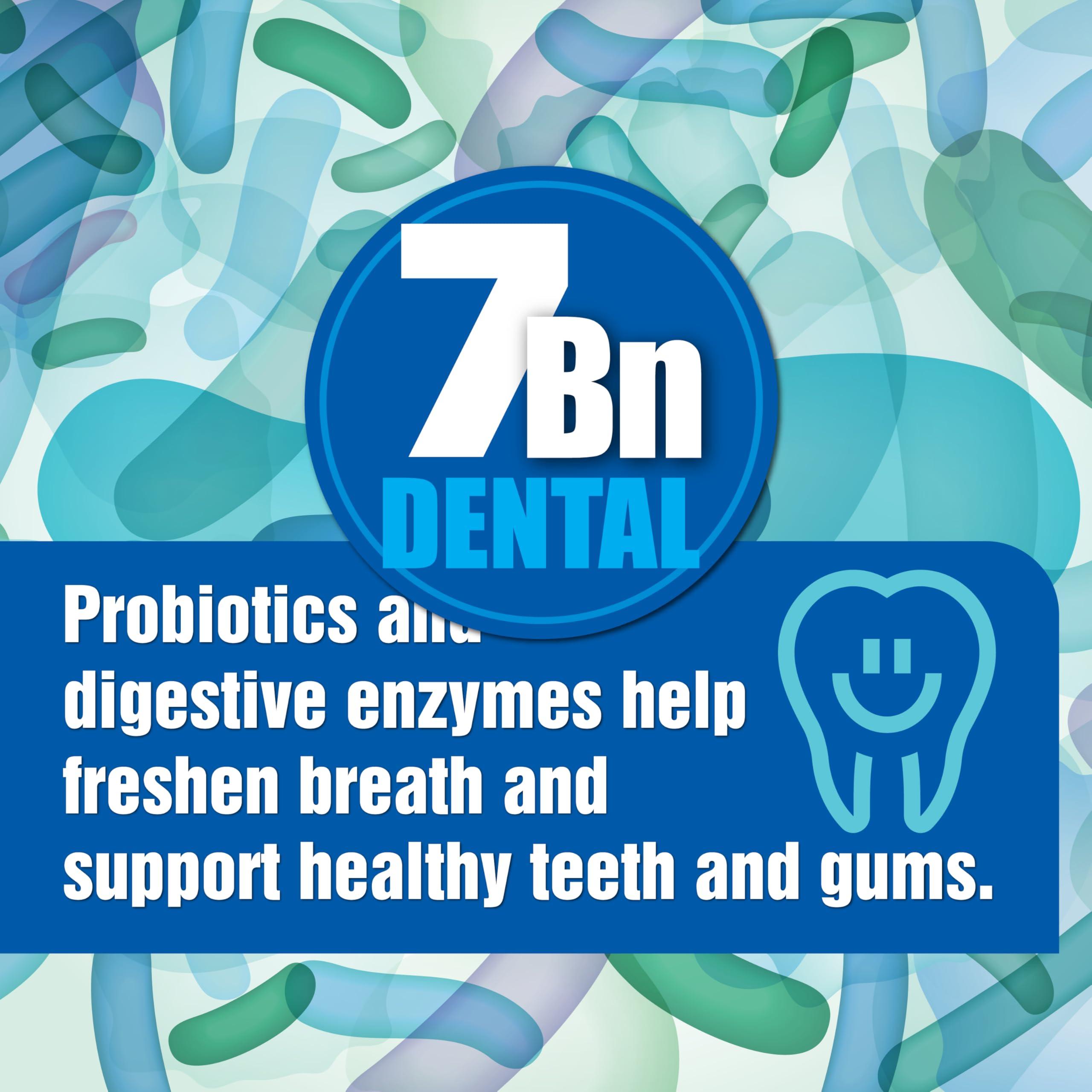 Probiotiv Probiotiv Oral Probiotics for Mouth Bad Breath 7 Billion CFU - Chewable Dental Probiotics for Teeth and Gums, Fresh Breath Freshener, Combats Dry Mouth, Halitosis, Tonsil Stone & Gingivitis Treatment