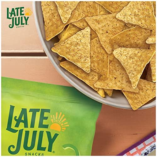 Late July Late July Snacks, Jalapeño Lime Tortilla Chips, 7.8-oz. Bag (Pack of 12)