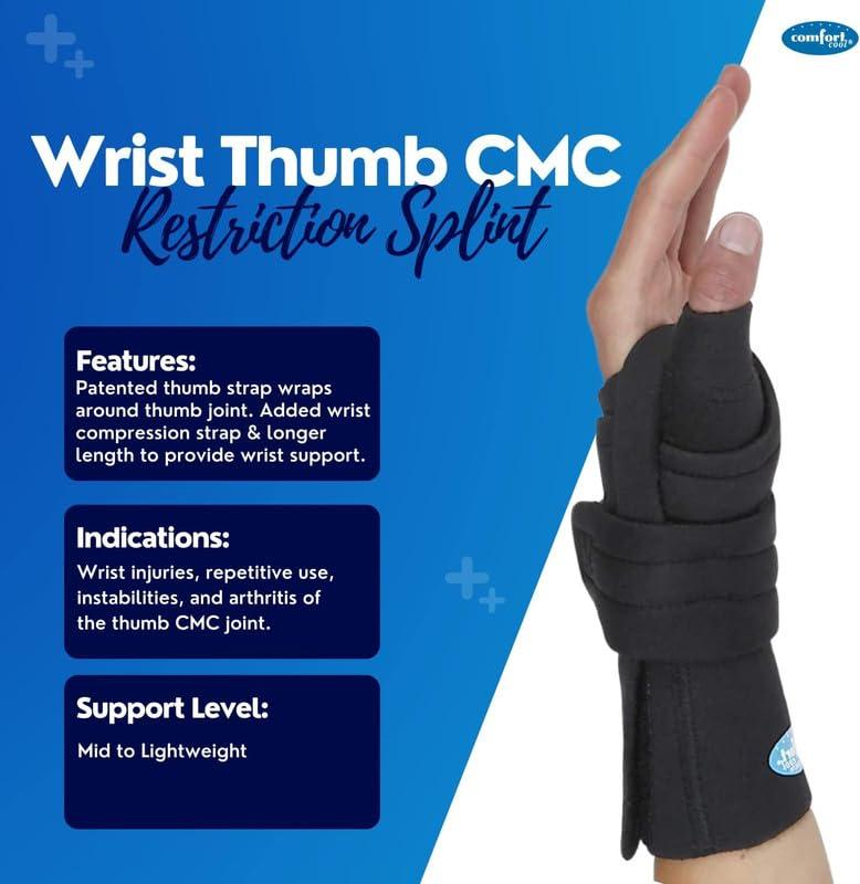 Comfort Cool Comfort Cool Wrist Thumb CMC Restriction Brace. Right Small.