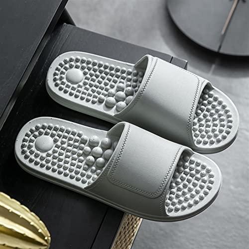 Xnlonby Xnlonby Acupressure Reflexology Massage Slippers for Flat Feet Plantar Fasciitis Arch Support House Sandals, Boost Circulation Improves Health for Men Women(Size:9-9.5 Men,Color:Gray)