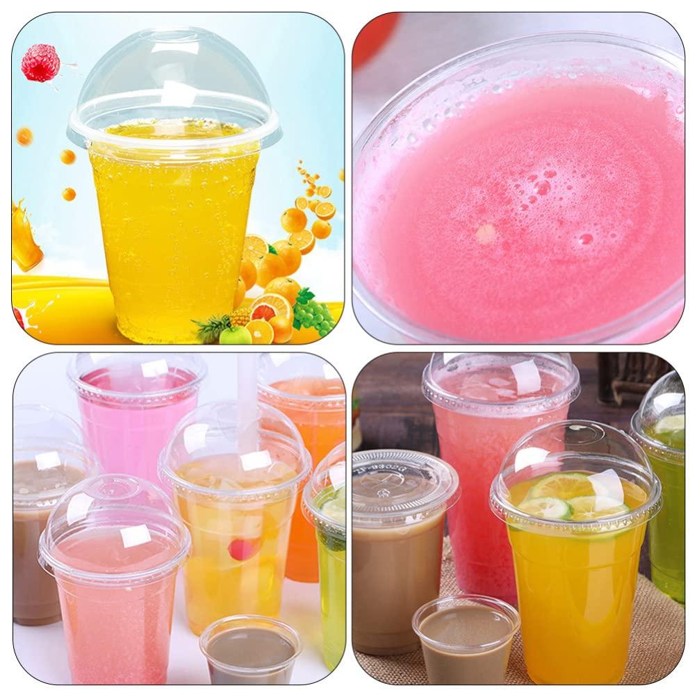 Hemoton 30 Sets Drink Juice Cup Lemonade Cups Beverage Package Cups Fruit Cups with Lid Juice Packing Cups Multi-Function Juice Cups Cold Drink Cups Transparent Beverage Cups