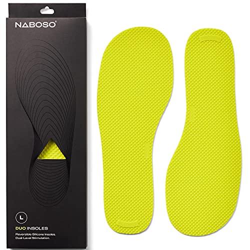 NABOSO Naboso Duo Sensory Double-Sided Insole, Thin Men\'s and Women\'s Textured Anti-Fatigue Shoe Inserts That Best Stimulates The Feet to Improve Posture, Balance, Foot Strength and Agility.