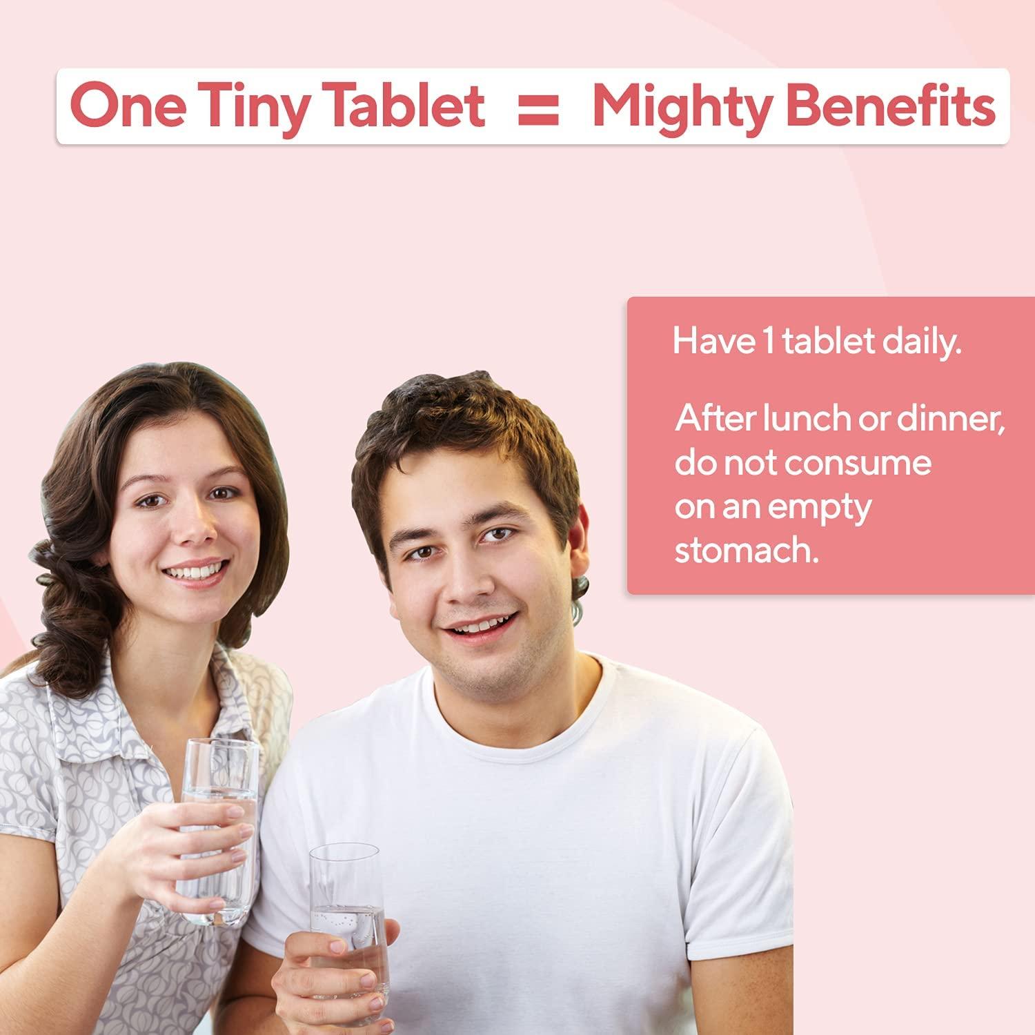 Generic Biotin Tablets | Boosts Keratin Production, Reduce Hair Fall and Promote Hair Growth with Natural Sesbania Agati Leaf Extract for Healthy Hair, Skin & Nails for Both Men & Women (60 Tablets)