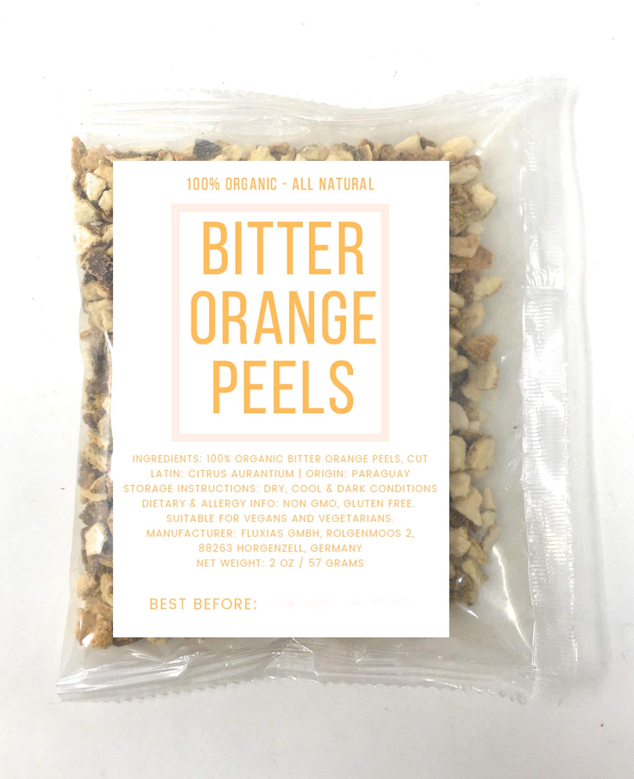 Naturegrail Bitter Orange Peels Zest - Dried, Cut & Natural Citrus Aurantium Peel - Net Weight: 2oz / 57g