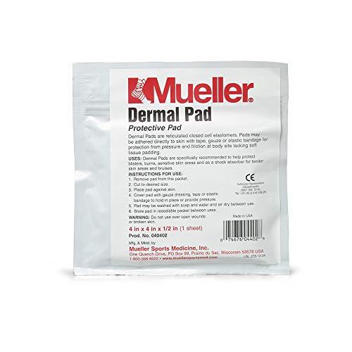 MUELLER Mueller Dermal Pads, 4" x 4" x 1/2" thick - EACH