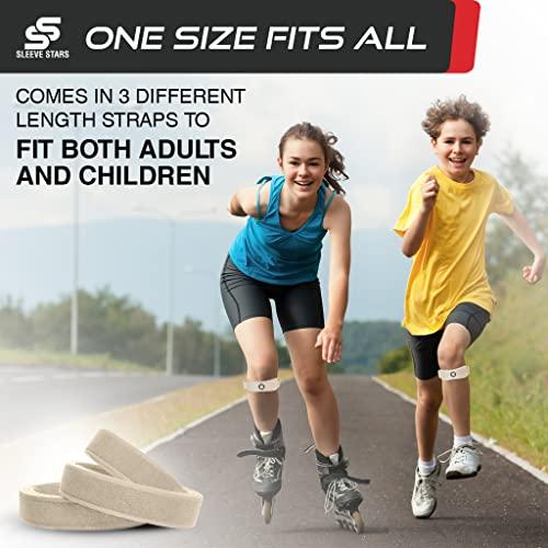 SS SLEEVE STARS Sleeve Stars Patellar Tendon Support Strap Osgood Schlatter Band Knee Brace for Kids, Youth, Women & Men w/ 3 Lengths, Swedish Brand Patella Tendon Knee Strap for Arthritis, Tendonitis & Pain