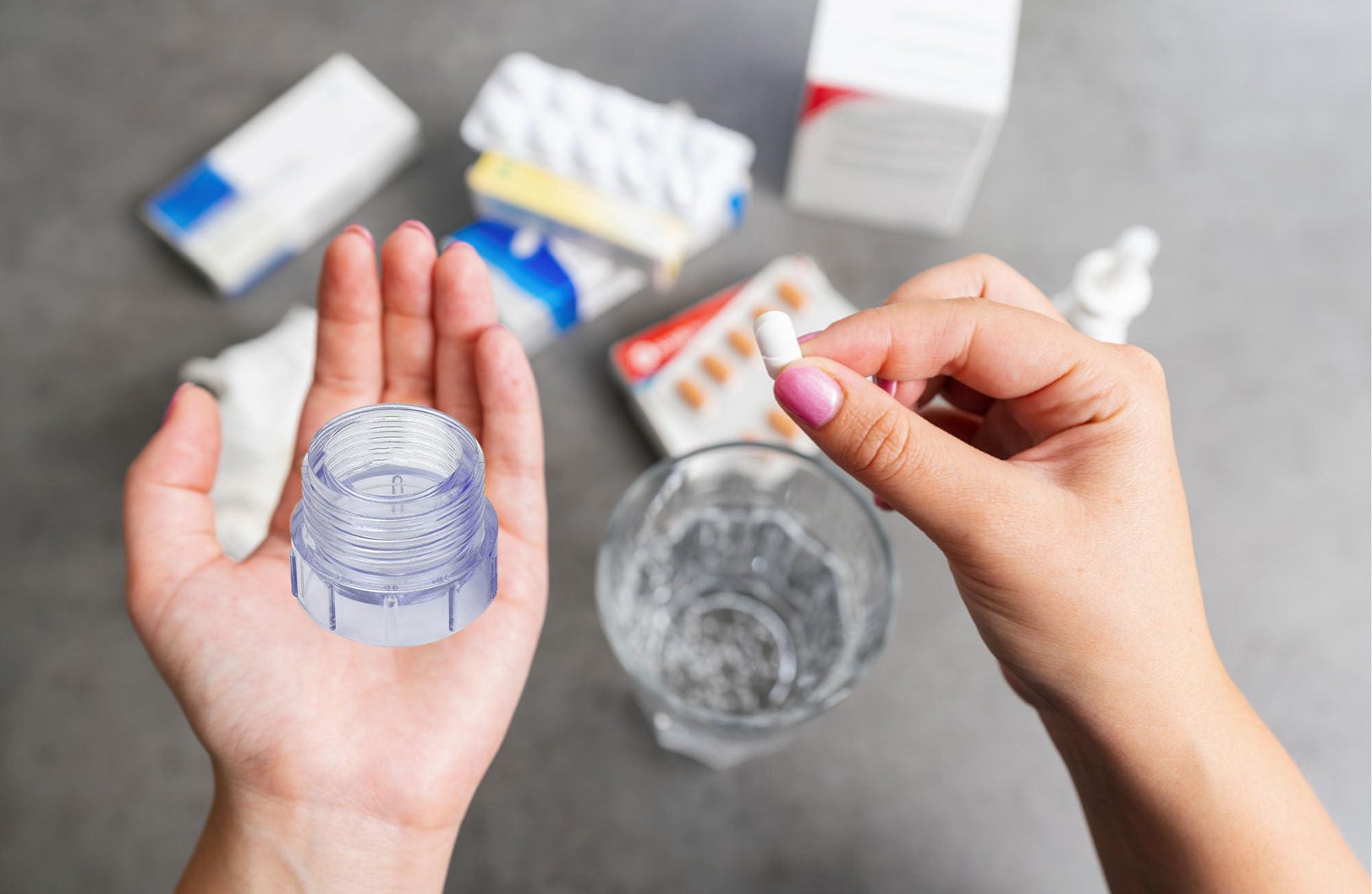 Easy Glide Global Medical Easy Grind Pill Crusher Efficient Medication and Vitamin Grinder for Easier Consumption - 1 Unit