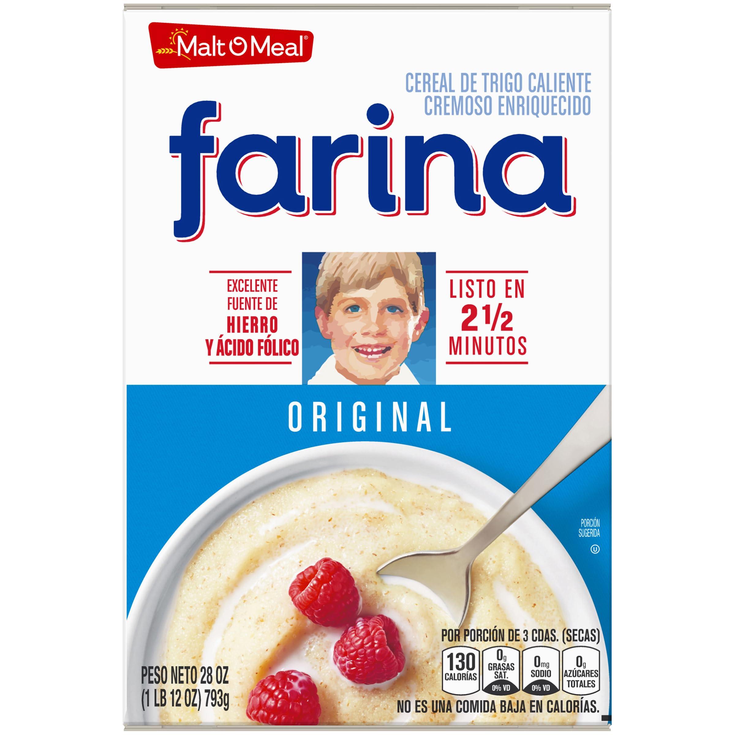 Malt-O-Meal Malt-O-Meal Farina, Original Farina Breakfast Cereal, Quick Cooking, 28 Ounce 1 count