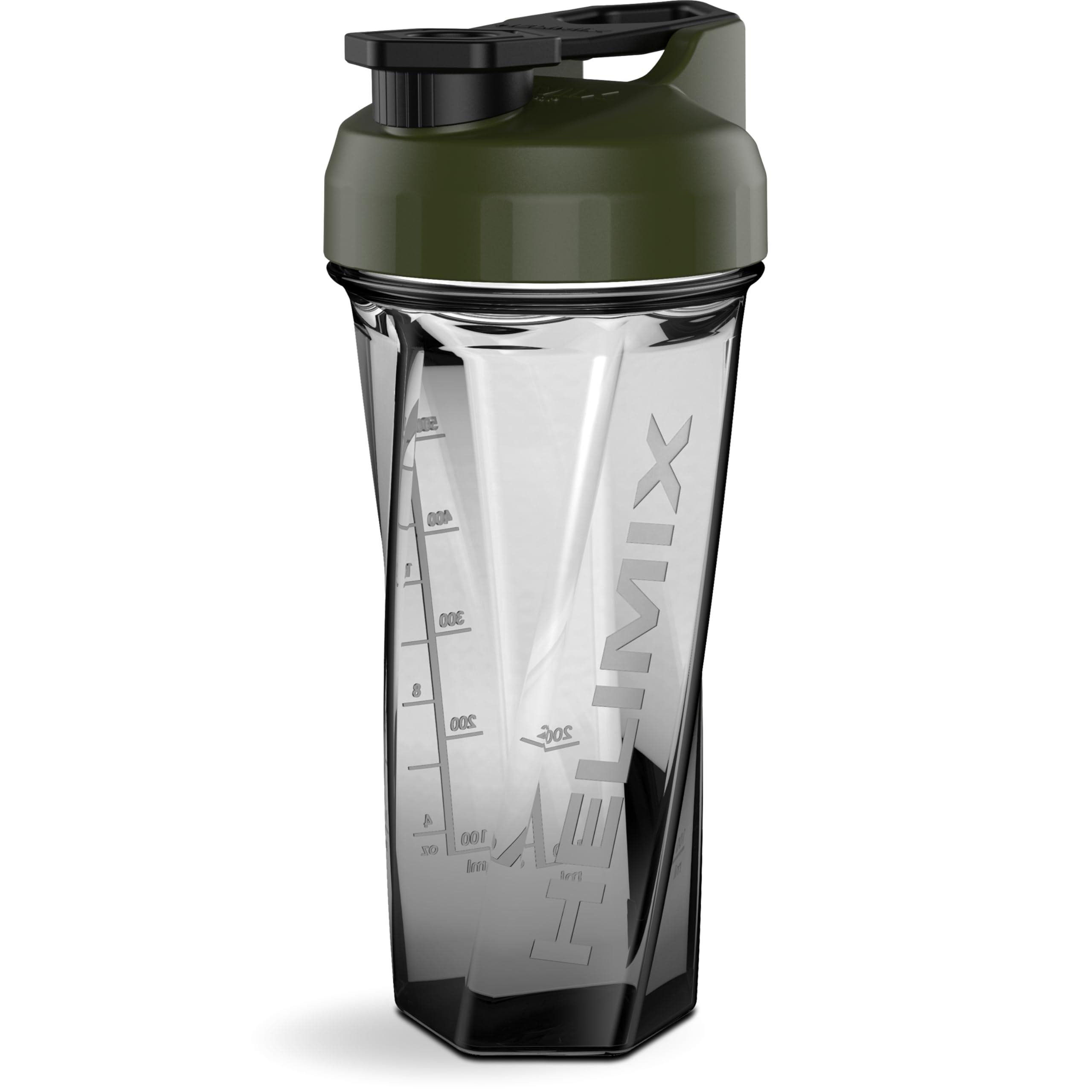 HELIMIX HELIMIX 2.0 Vortex Blender Shaker Bottle Holds upto 28oz | No Blending Ball or Whisk | USA Made | Portable Pre Workout Whey Protein Drink Shaker Cup | Mixes Cocktails Smoothies Shakes | Top Rack Safe