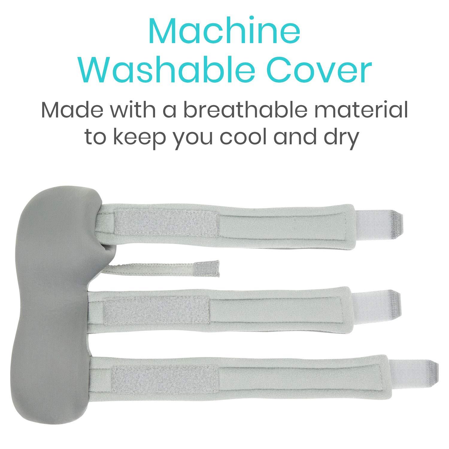 Vive Vive Resting Hand Splint (Left) (w/ Rehab Video App) - Night Immobilizer Wrist Finger Brace - Thumb Stabilizer Wrap - For Arthritis, Tendonitis, Carpal Tunnel Pain - Functional Support For Sprains Fractures (Large)