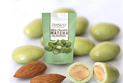 Pronutz Pronutz Premium White Chocolate Matcha Almonds - 10 oz (2 Packs of 5 oz)\"