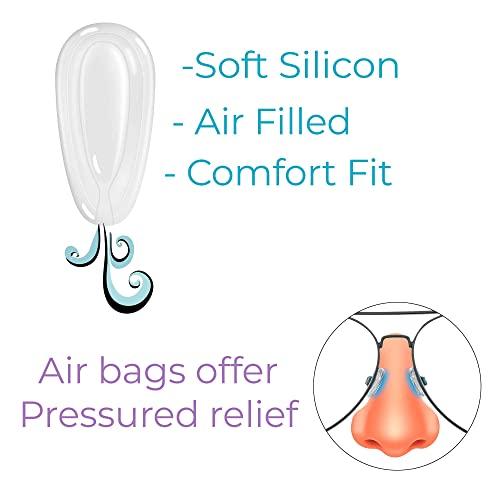 GMS GMS Optical 11mm Air Bag Screw-in Silicone Nose Pads for Glasses, Sunglasses, and Eye Wear - 5 Pair