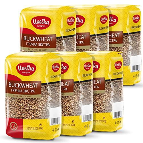 Uvelka Uvelka Buckwheat Groats 800 Gram, Pack of 6