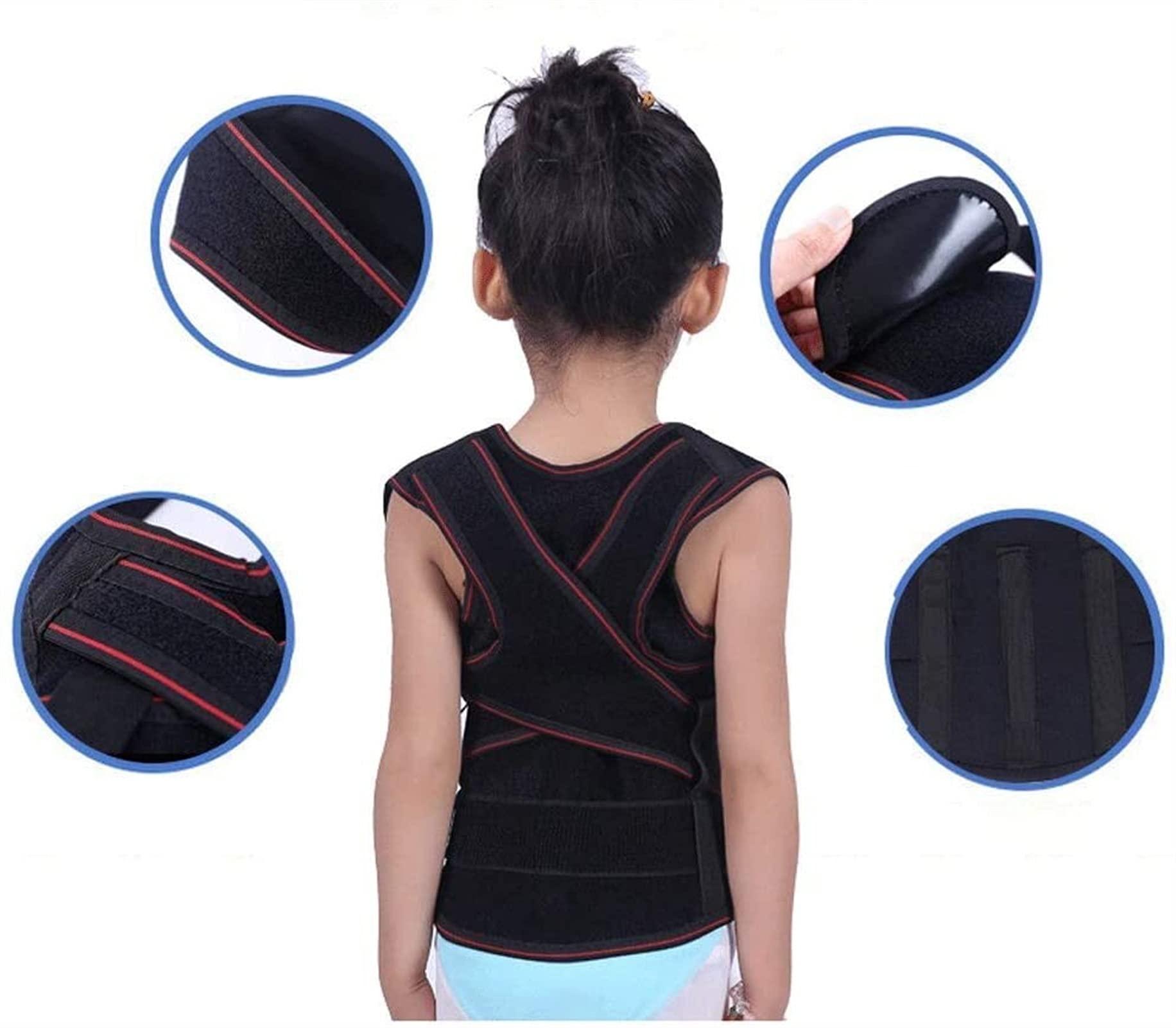 XFYJR XFYJR Back Posture Corrector - Kids Hunchback,Best Brace Help to Improve Posture Adjustment Teenager ShoulderLower Back Pain Relief Belt (Size : Medium)