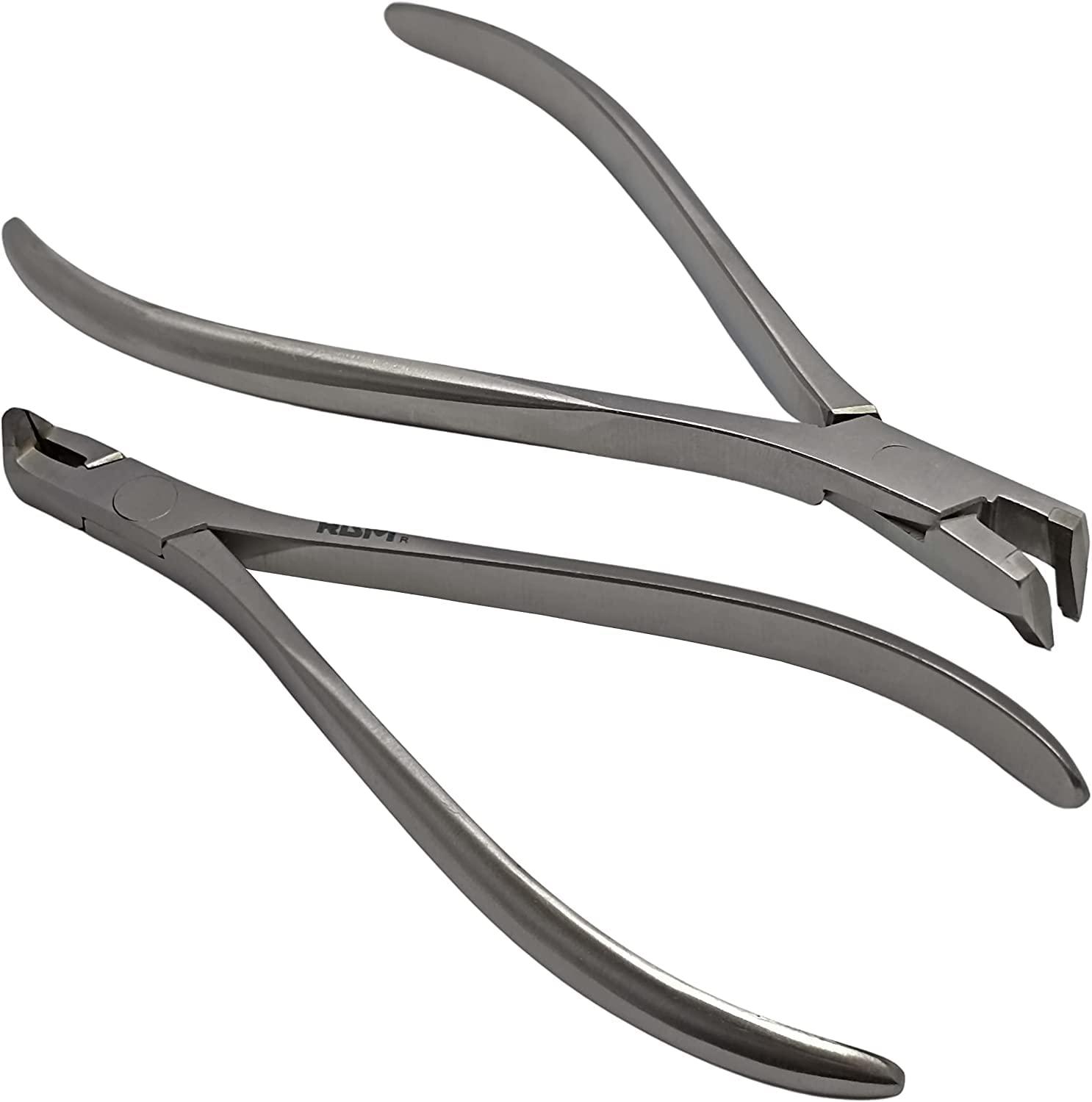 RDM German T.C Micro Miniature Distal End Cutter with Safety Hold,Cut & Hold Hard and Soft Wire Orthodontic Instruments