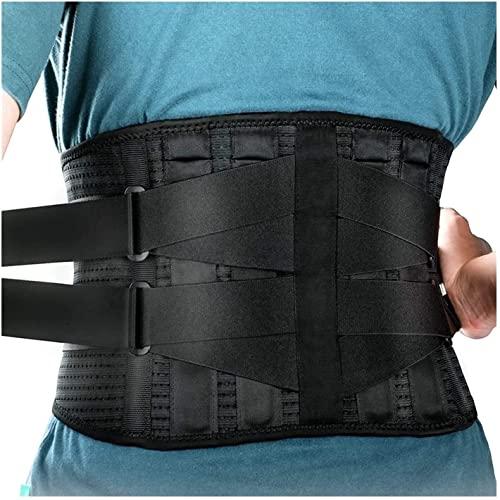 SJHY Lumbar Support Belt Breathable Back Braces,for Men/Women Anti-Skid Lumbar Support Belt Lower Back Pain Relief with 6 Stays Back Support Belt Back Braces