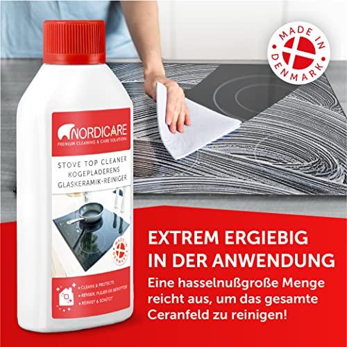 Nordicare Nordicare Stove Top Cleaner Glass Ceramic - Induction Cooktop Cleaner Polish And Protector For Everyday Use - No Scrubbing Pad Needed - Leaves Protective Film - Made In Denmark (16.9oz)