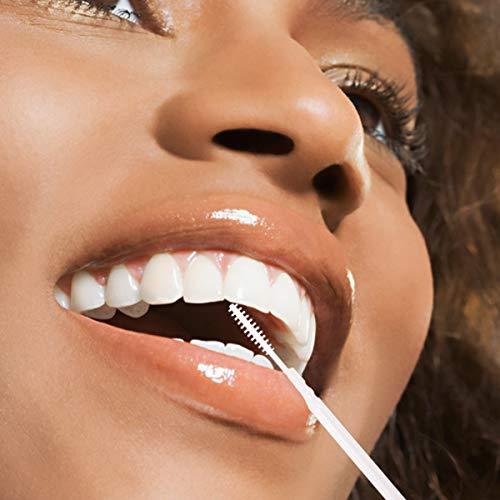 EXCEART Exceart 200Pcs Plastic Toothpick Double-Head Dental Toothpicks Oral Sticks Interdental Picks Brush Interdental Floss Cleaners for Household (White)
