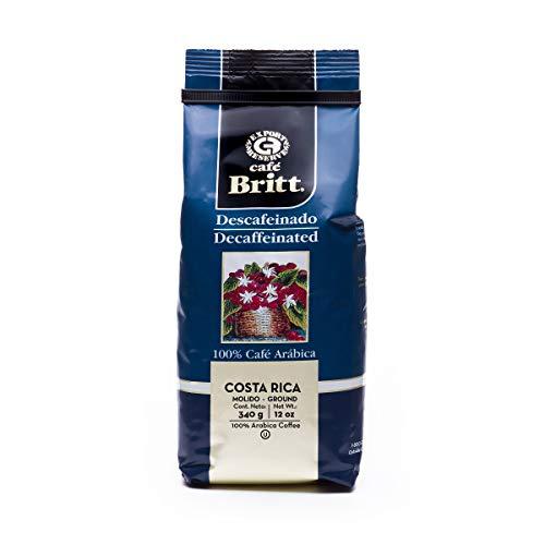 Cafe Britt Café Britt® - Costa Rican Decaffeinated Coffee (12 oz.) (3-Pack) - Ground, Arabica Coffee, Kosher, Gluten Free, 100% Gourmet & Dark Roast
