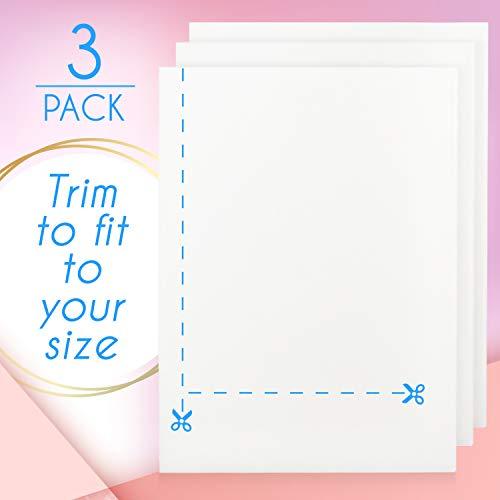 IMPRESA Impresa - Extra Thick Lipo Foam Pads - 3 Pack - Post Surgery Compression Garment Sheets for Liposuction, Tummy Tucks, and C-Sections (8 x 11 x .625 in)